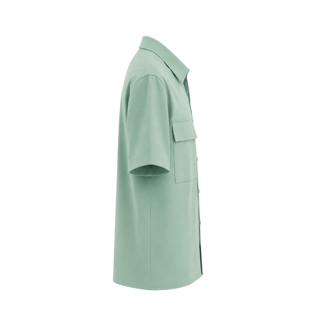Alvarez Western Wear Men's Premium Mint Green Utility Pocket Shirt