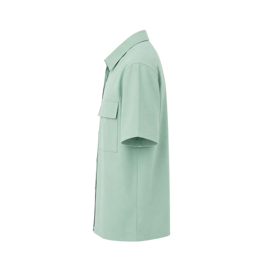 Alvarez Western Wear Men's Premium Mint Green Utility Pocket Shirt